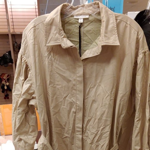 Prologue Long Sleeve Faux Leather Shirtdress - Picture 6 of 11